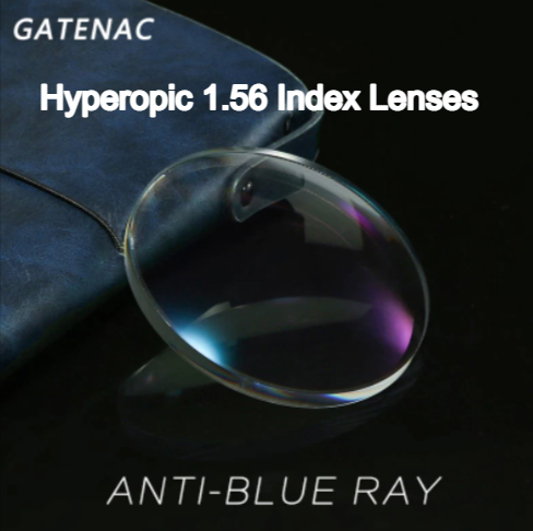 Gatenac Single Vision Myopic/Hyperopic Anti Blue Light Clear Lenses Lenses Gatenac Lenses 1.56 Hyperopic 