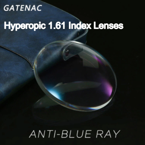 Gatenac Single Vision Myopic/Hyperopic Anti Blue Light Clear Lenses Lenses Gatenac Lenses 1.61 Hyperopic 