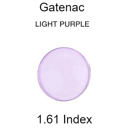 Gatenac Single Vision Aspheric Tinted Lenses Lenses Gatenac Lenses 1.61 Light Purple 