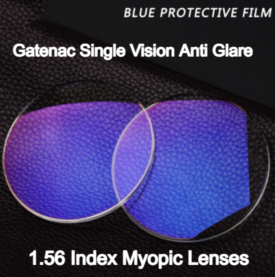 Gatenac Single Vision Blue Protective Film Myopic Clear Aspheric Lenses Lenses Gatenac Lenses 1.56  
