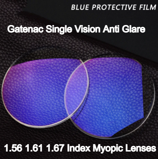 Gatenac Single Vision Blue Protective Film Myopic Clear Aspheric Lenses Lenses Gatenac Lenses   