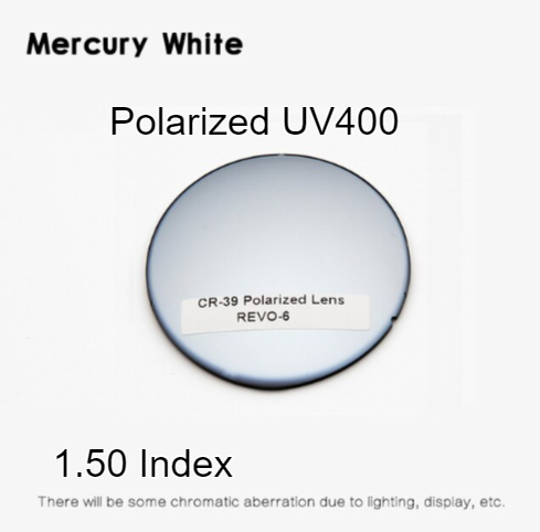 Gatenac Single Vision Aspheric Polarized Sunglass Lenses Lenses Gatenac Lenses 1.50 Mercury White 