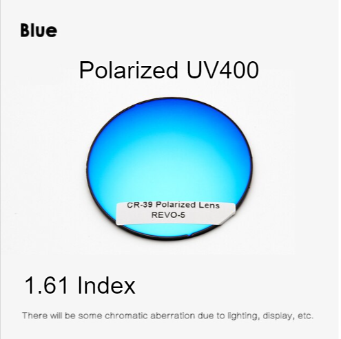 Gatenac Single Vision Aspheric Polarized Sunglass Lenses Lenses Gatenac Lenses 1.61 Blue 