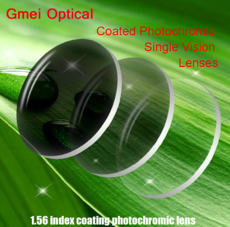 Gmei 1.56 Index Coated Photochromic Single Vision Lenses Lenses Gmei Optical Lenses   