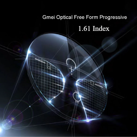 Gmei 1.61 Index Anti Blue Light Free Form Progressive Clear Lenses Lenses Gmei Optical Lenses   