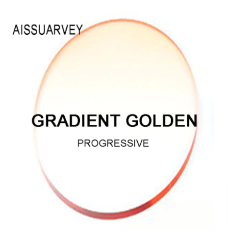 Aissuarvey 1.61 MR-8 Progressive Tinted Lenses Lenses Aissuarvey Lenses Gradient Golden Basic Soft 