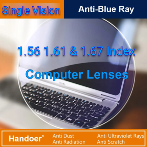 Handoer Single Vision Aspheric Anti Blue Light Lenses Lenses Handoer Lenses   