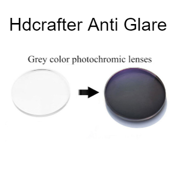Hdcrafter Single Vision Anti Glare Anti Blue Driving Lenses Lenses Hdcrafter Eyeglass Lenses 1.56 Photochromic Gray 