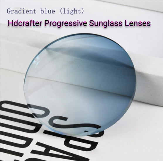 Hdcrafter Polyurethane Progressive Sunglass Lenses Lenses Hdcrafter Sunglass Lenses 1.56 Index Gradient Light Blue 