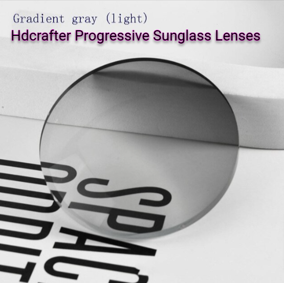 Hdcrafter Polyurethane Progressive Sunglass Lenses Lenses Hdcrafter Sunglass Lenses 1.56 Index Gradient Light Grey 