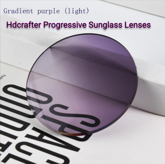 Hdcrafter Polyurethane Progressive Sunglass Lenses Lenses Hdcrafter Sunglass Lenses 1.56 Index Gradient Light Purple 