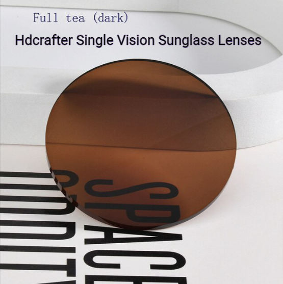 Hdcrafter Single Vision Polyurethane Sunglass Lenses Lenses Hdcrafter Sunglass Lenses 1.56 Full Dark Tea 