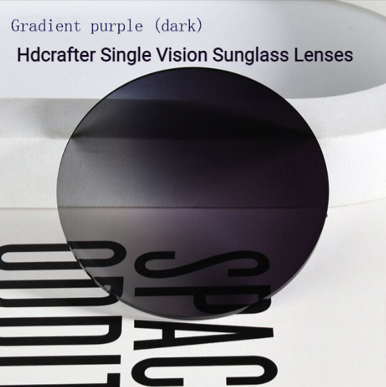 Hdcrafter Single Vision Polyurethane Sunglass Lenses Lenses Hdcrafter Sunglass Lenses 1.56 Gradient Dark Purple 