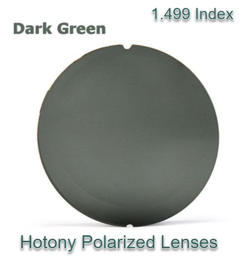 Hotony 1.499 Index Single Vision Polarized Lenses Lenses Hotony Lenses Dark Green  