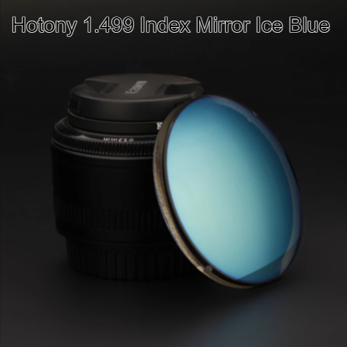 Hotony 1.499 Index Single Vision Mirror Polarized Lenses Lenses Hotony Lenses Mirror Ice Blue  