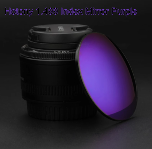 Hotony 1.499 Index Single Vision Mirror Polarized Lenses Lenses Hotony Lenses Mirror Purple  