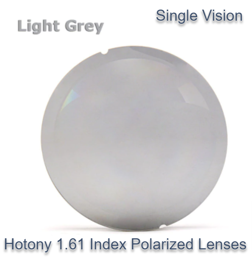 Hotony 1.61 Index Single Vision Polarized Lenses Lenses Hotony Lenses Light Gray  