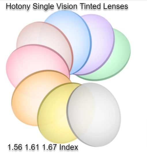 Hotony Single Vision Aspheric Tinted Lenses Lenses Hotony Lenses   