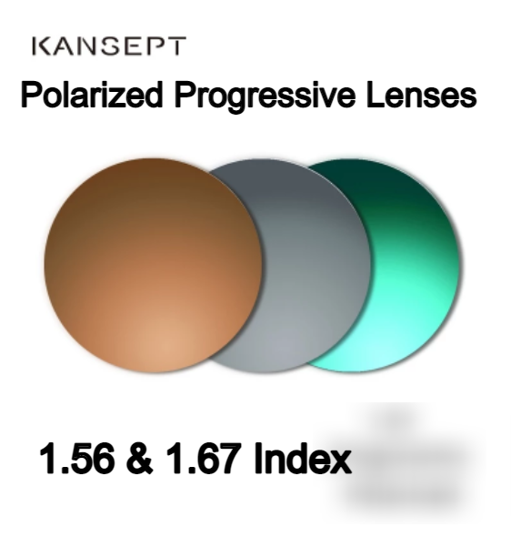 Kansept Index Aspheric Progressive Polarized Myopic Lenses Lenses Kansept Lenses   