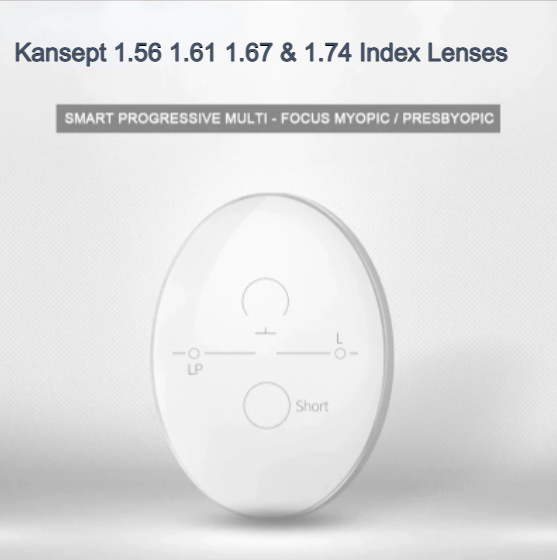 Kansept Aspheric Free Form Progressive Myopic Clear Lenses Lenses Kansept Lenses   