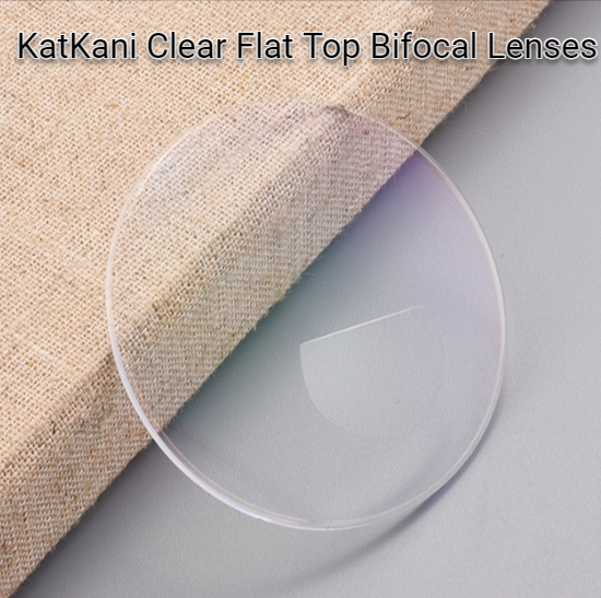 Katkani Flat Top Bifocal Lenses Lenses KatKani Eyeglass Lenses 1.56 Clear 