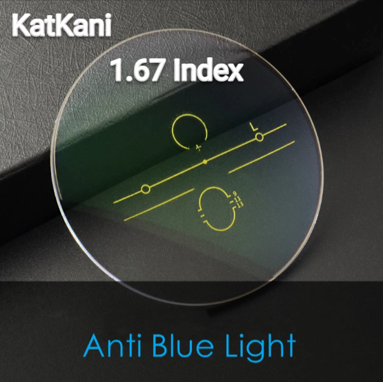 KatKani Progressive Wide Vision Computer Anti Blue Light Clear Lenses Lenses KatKani Eyeglass Lenses 1.67  