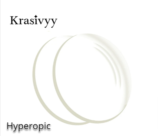 Krasivyy 1.61 Index Aspheric Single Vision Clear Lenses Lenses Krasivyy Lenses Hyperopic  