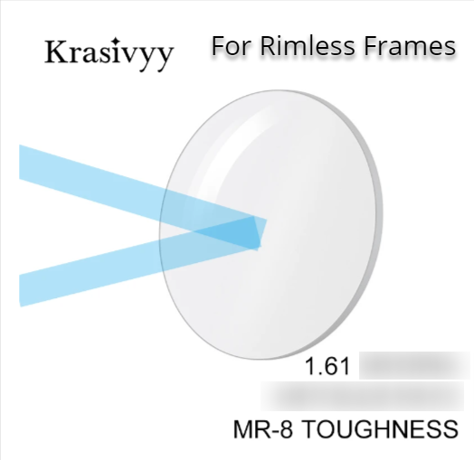 Krasivyy 1.61 MR-8 Progressive Clear Hard Green Coated Lenses Lenses Krasivyy Lenses With NO Anti Blue Light  