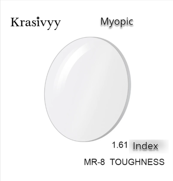 Krasivyy 1.61 Index Aspheric Single Vision Clear Lenses Lenses Krasivyy Lenses Myopic  
