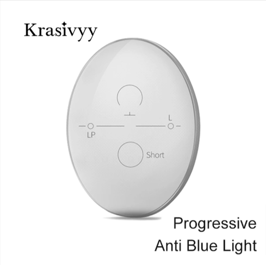 Krasivyy Progressive Hard Green Coated Clear Lenses Lenses Krasivyy Lenses 1.56 With Anti Blue Light 