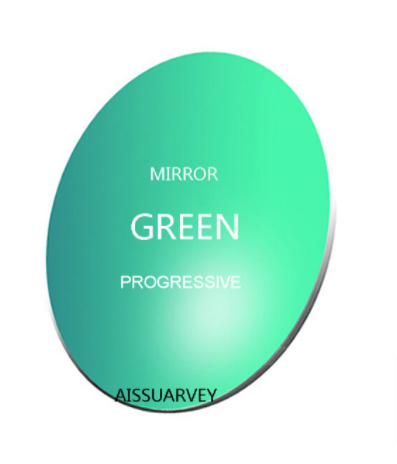 Aissuarvey Polarized Progressive Sunglass Lenses Lenses Aissuarvey Sunglass Lenses 1.56 Mirror Green 