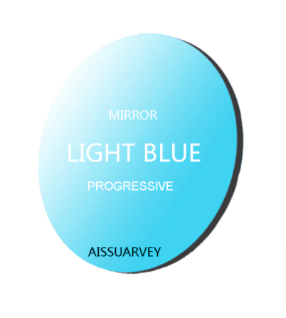 Aissuarvey Polarized Progressive Sunglass Lenses Lenses Aissuarvey Sunglass Lenses 1.56 Mirror Light Blue 