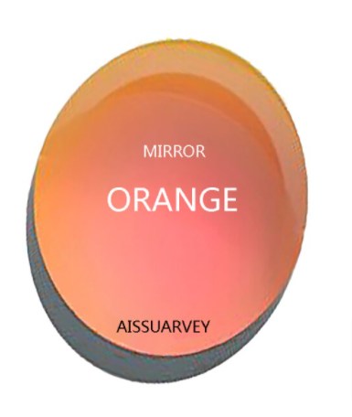 Aissuarvey Polarized Single Vision Sunglass Lenses Lenses Aissuarvey Sunglass Lenses 1.56 Mirror Orange 