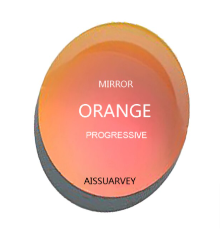 Aissuarvey Polarized Progressive Sunglass Lenses Lenses Aissuarvey Sunglass Lenses 1.56 Mirror Orange 