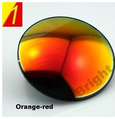 Brightzone 1.56 Index Polarized Mirror Colored Lenses Lenses Brightzone Lenses Flame Red  