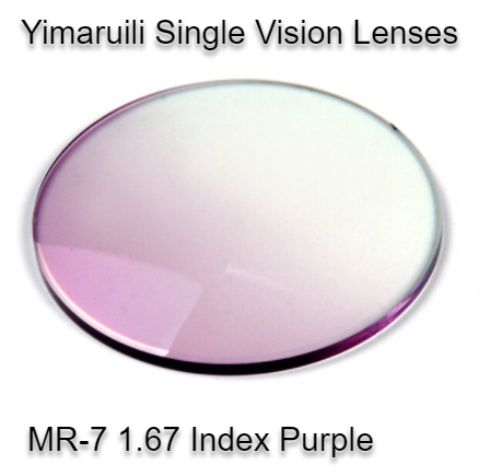 Yimaruili MR-7 MR-8 Gradient Tint Single Vision Lenses Lenses Yimaruili Lenses 1.67 Gradient Purple 