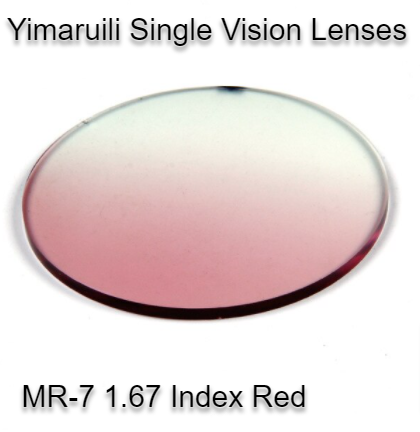 Yimaruili MR-7 MR-8 Gradient Tint Single Vision Lenses Lenses Yimaruili Lenses 1.67 Gradient Red 