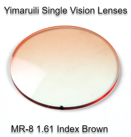 Yimaruili MR-7 MR-8 Gradient Tint Single Vision Lenses Lenses Yimaruili Lenses 1.61 Gradient Brown 