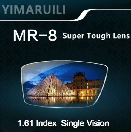 Yimaruili MR-8 Single Vision 1.61 Index Clear Lenses Lenses Yimaruili Lenses   