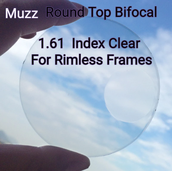 Muzz Round Top Bifocal Photochromic Lenses Lenses Muzz Lenses 1.61 Transparent/Clear 