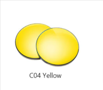 Oley Single Vision Anti Blue Light Polarized Myopic Sunglass Lenses Lenses Oley Sunglass Lenses 1.56 Mirror Yellow 