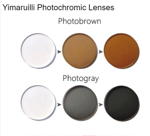 Yimaruili Aspheric Single Vision Photochromic Lenses Lenses Yimaruili Lenses   