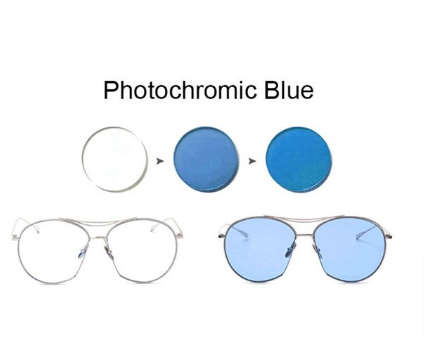Handoer Single Vision Colorful Photochromic Lenses Lenses Handoer Lenses 1.56 Blue 