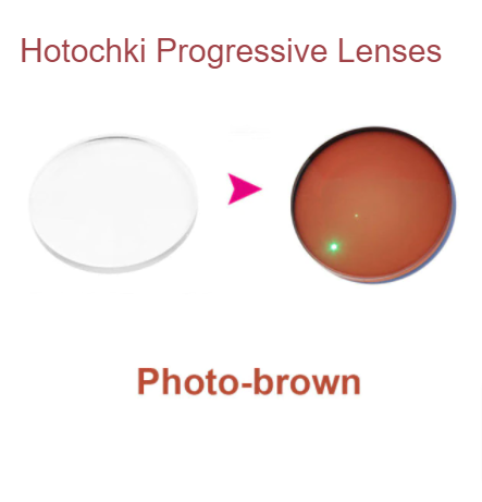 Hotochki 1.61 Index Free Form Digital Progressive Photochromic Lenses Lenses Hotochki Lenses Photo Auburn  