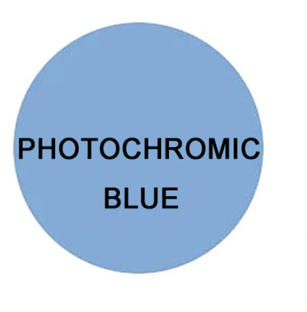 Aissuarvey MR-8 Single Vision Photochromic Lenses Lenses Aissuarvey Lenses Photochromic Blue 1.56 