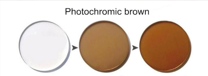 Brightzone 1.56 Index Polycarbonate Photochromic Brown Single Vision Lenses Lenses Brightzone Lenses   