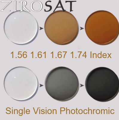 Zirosat Aspheric Single Vision Photochromic Lenses Lenses Zirosat Lenses   