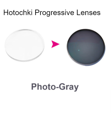 Hotochki 1.61 Index Free Form Digital Progressive Photochromic Lenses Lenses Hotochki Lenses Photo Gray  