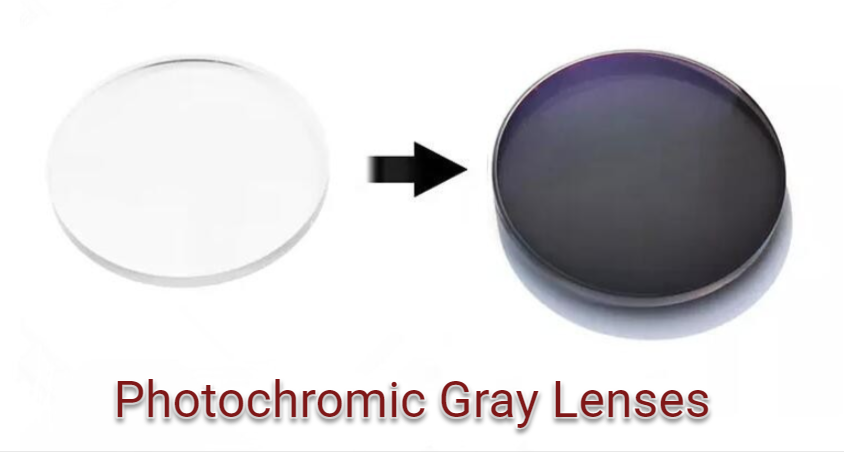 Chashma Ochki Single Vision 1.67 Index Photochromic Lenses Lenses Chashma Ochki Lenses Gray  
