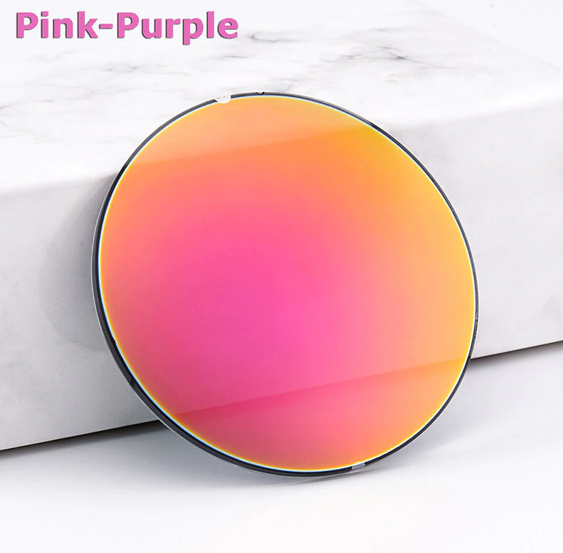 Gmei 1.61 Index Polarized Mirror Sunglass Lenses Lenses Gmei Optical Lenses Mirror Pink Purple  